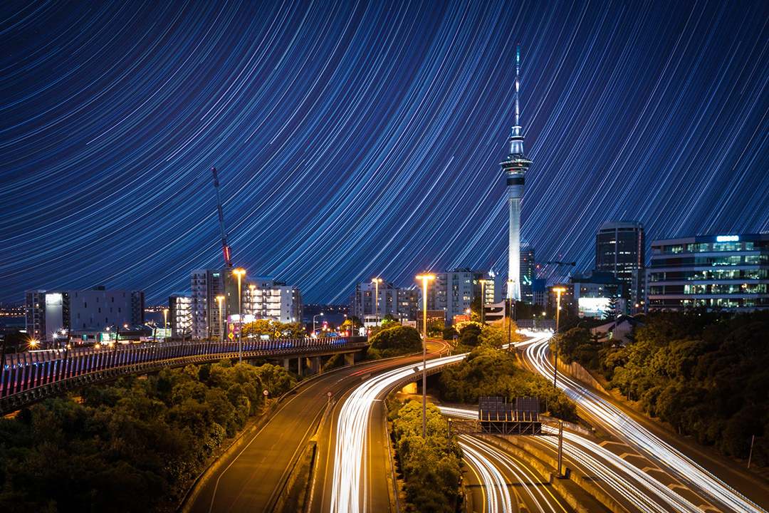 Star Trails Timelapse Effect