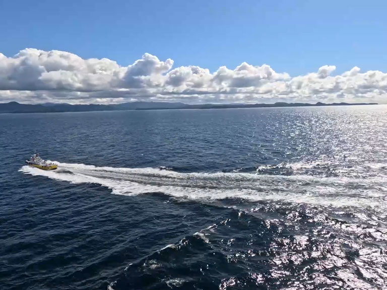 Alaskan Inside Passage viewed from a cruise ship